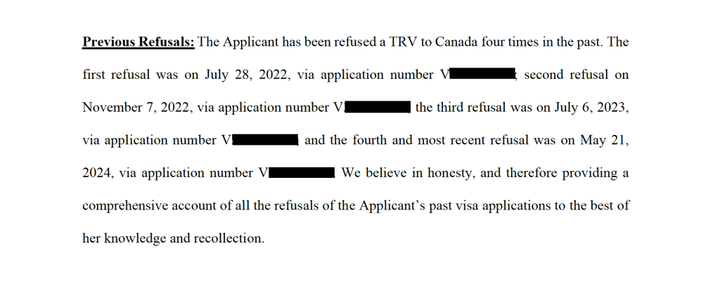 Canadian immigration Refusals